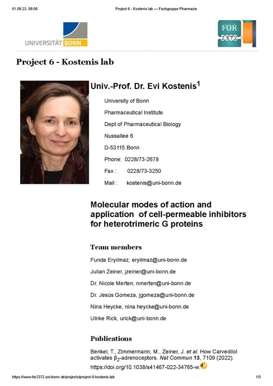 Project 6 - Kostenis lab — Fachgruppe Pharmazie.pdf